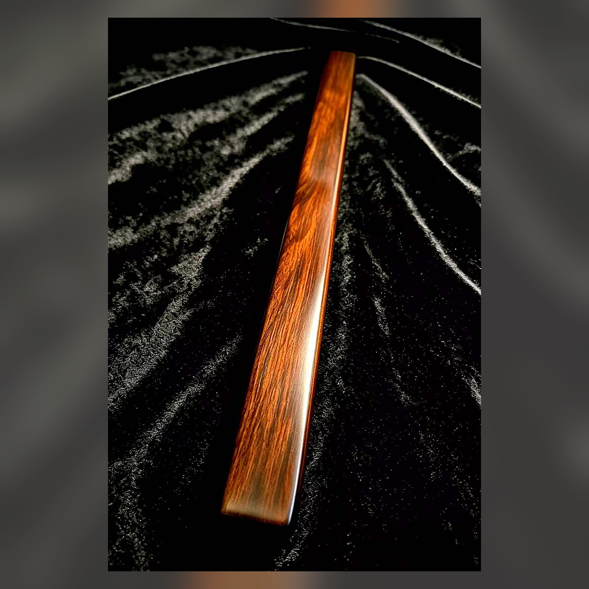 Polished solid wood handcraft piece