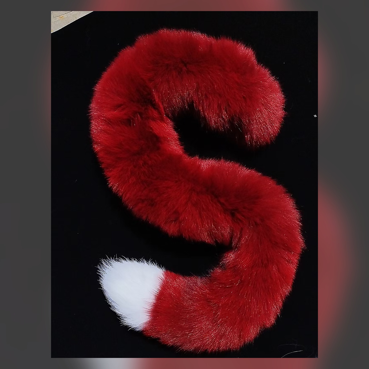 Pink Bunny Plush Tail Set