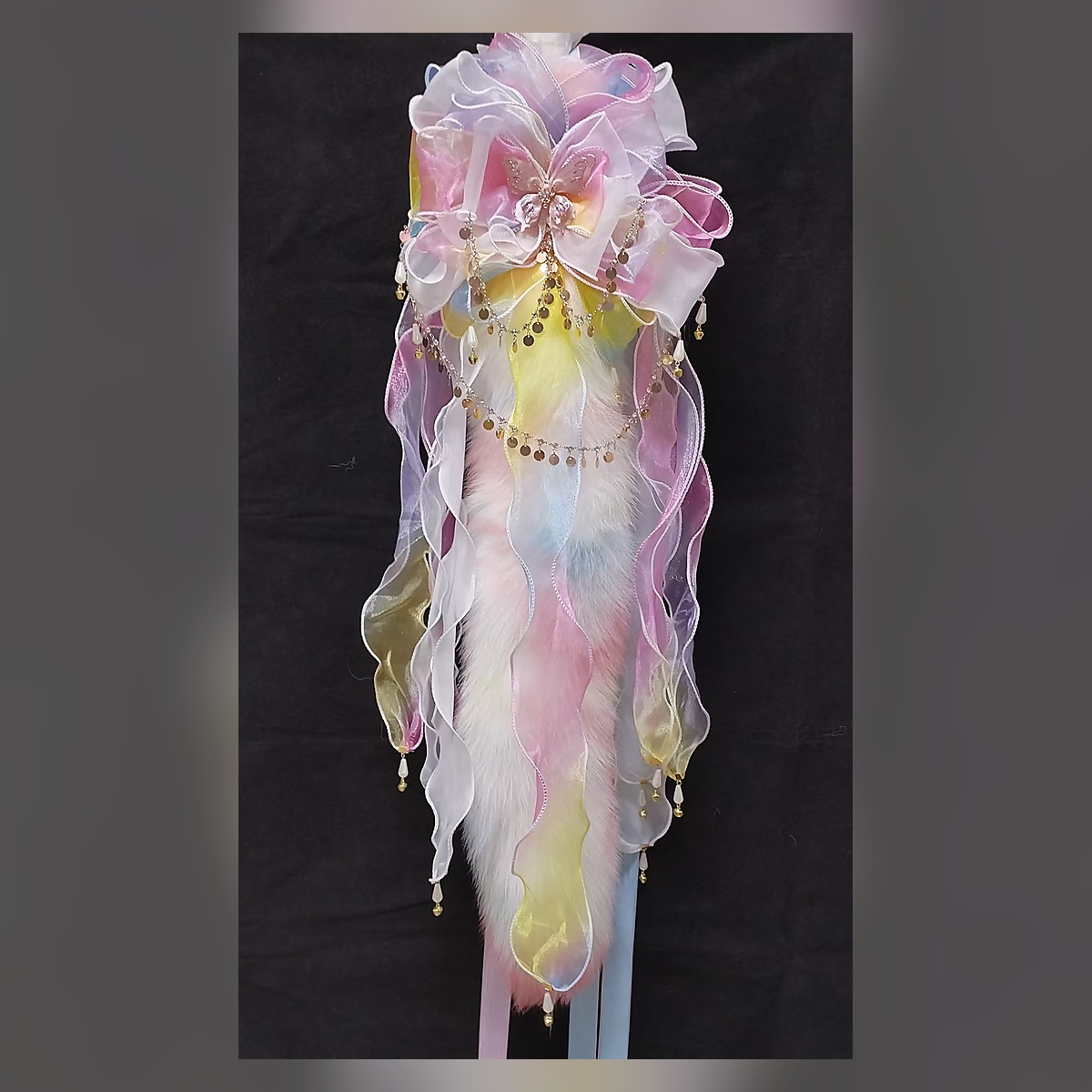Crystal Purr Ribbon Tail Set