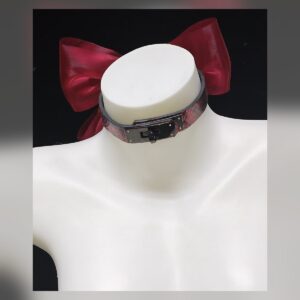 Crimson Bow Collar