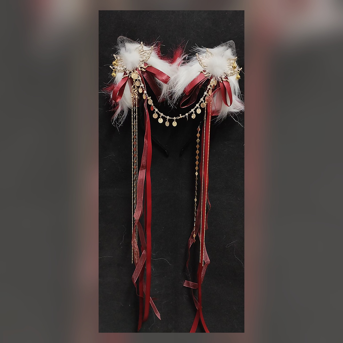 Crimson Festival Ear Headband