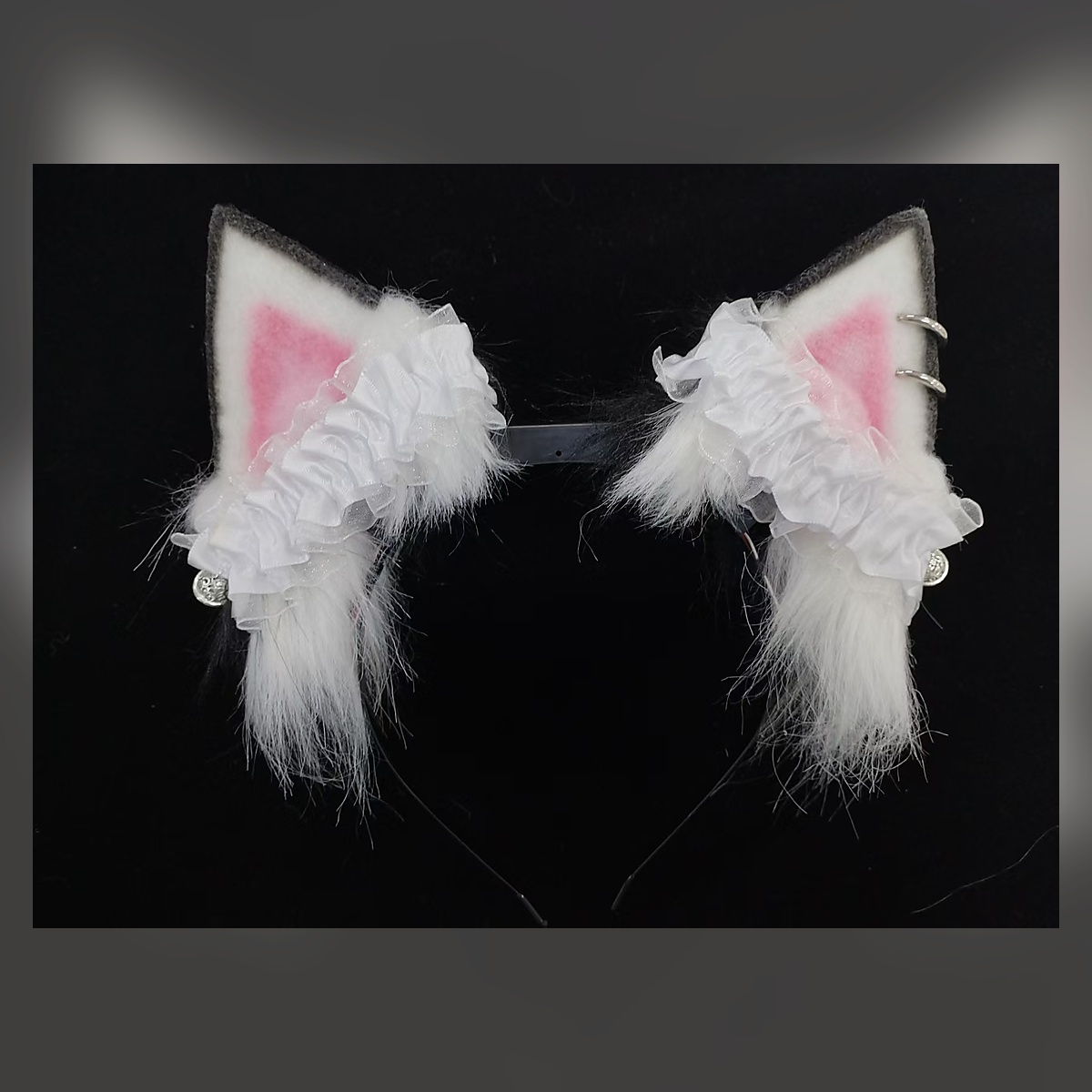 Snow Kitten Ear Headband