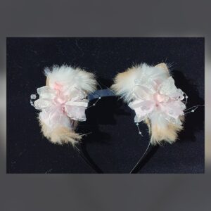 Ivory Bow Ear Headband