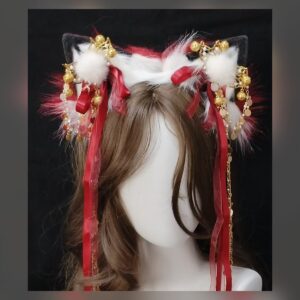Crimson Tassel Ear Headband
