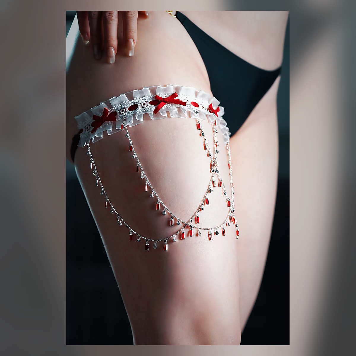 Crystal Thigh Harness