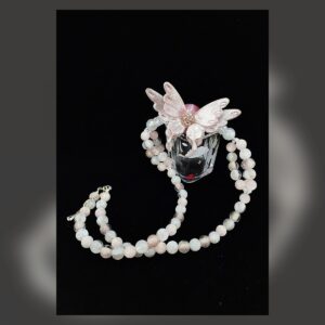 White Pearl Dragon Necklace
