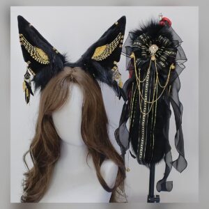 Gilded Fox Ear Headpiece