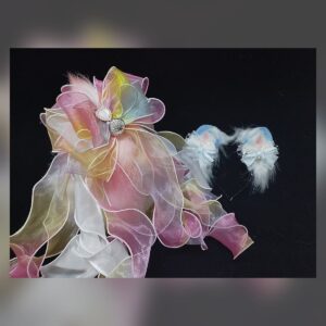 Pastel Flower Ear Clips