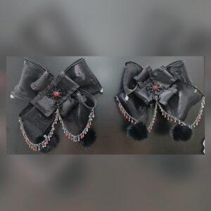 Noir Ribbon Clip Set