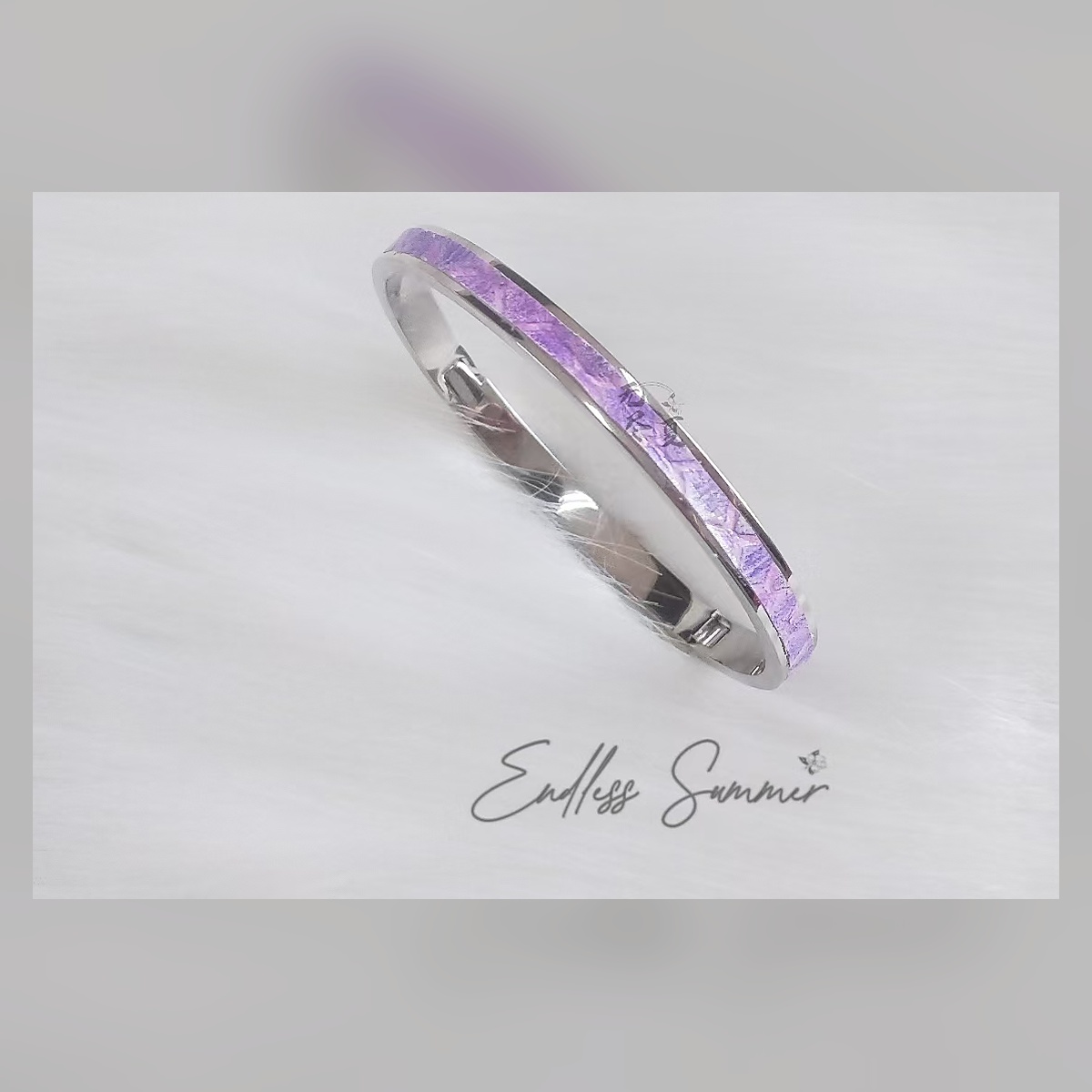 Lilac Resin Bracelet