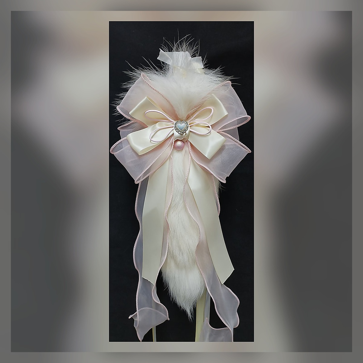 Crimson Ribbon Plush Tail Set - Image 2