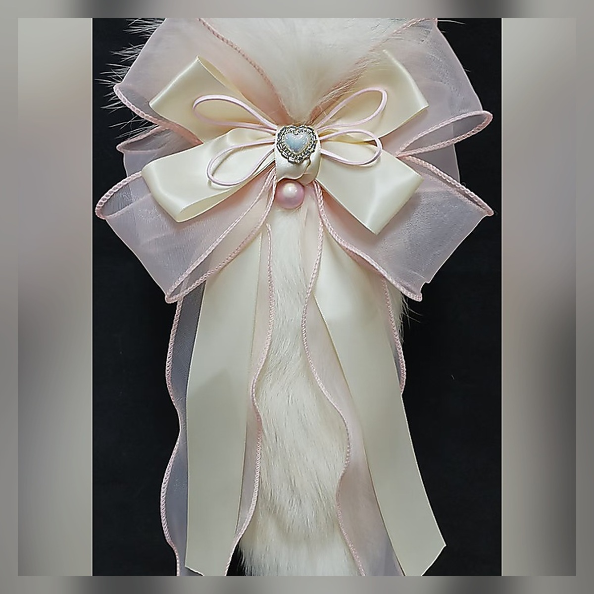 Crimson Ribbon Plush Tail Set - Image 4