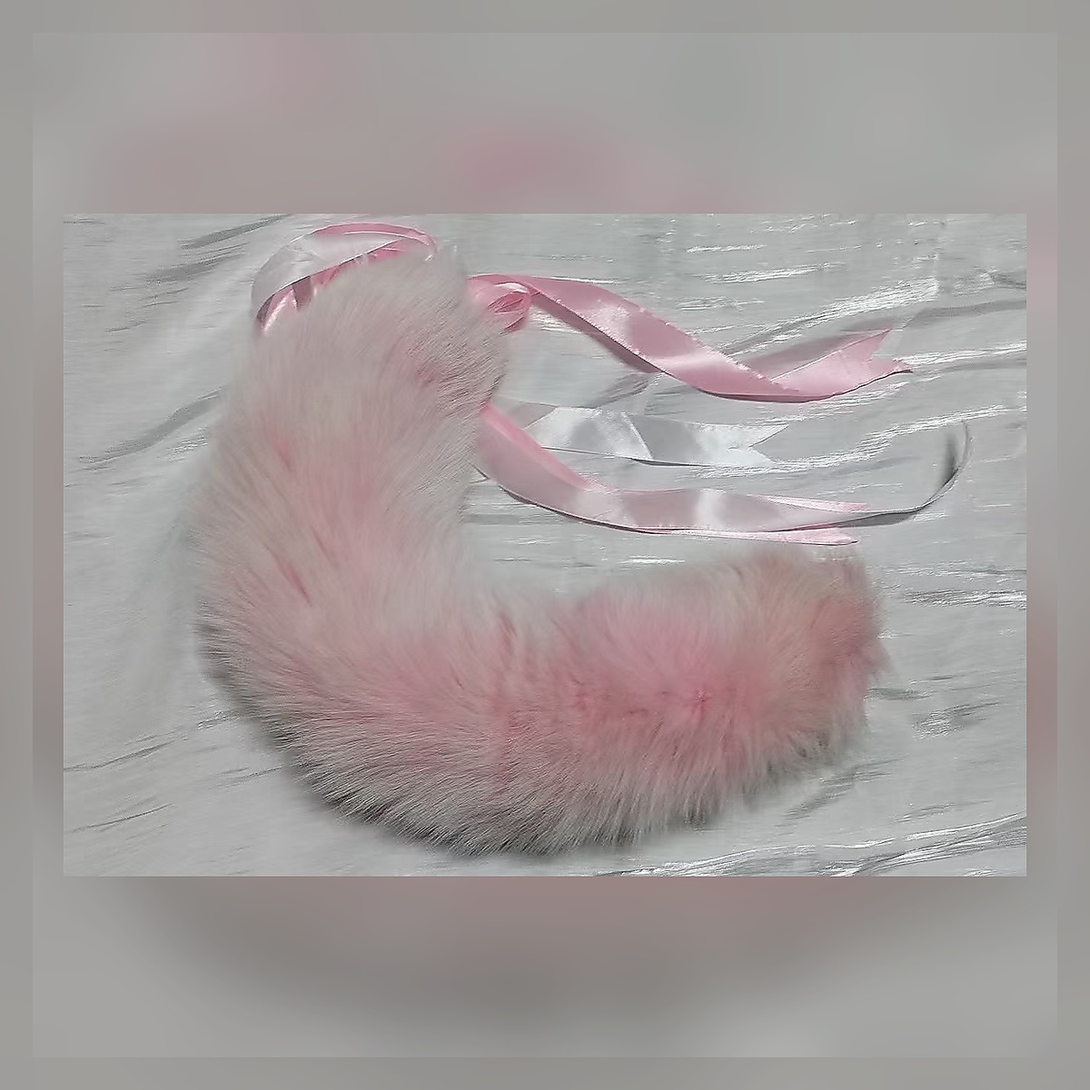 Silver Lace Plush Tail Set - Image 2