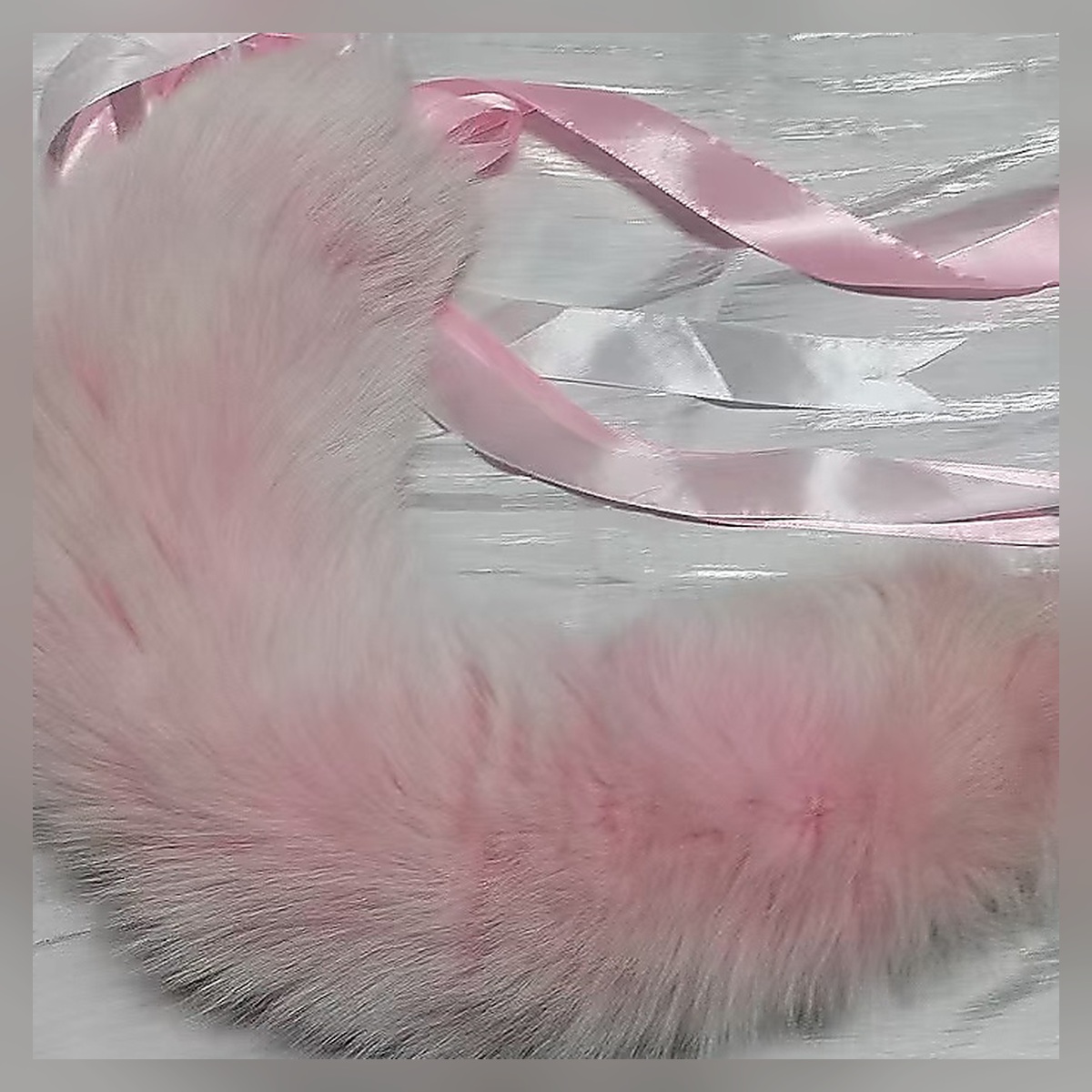 Silver Lace Plush Tail Set - Image 4