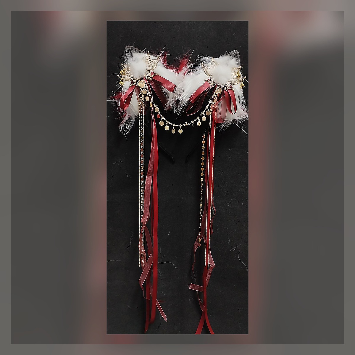 Crimson Festival Ear Headband - Image 2