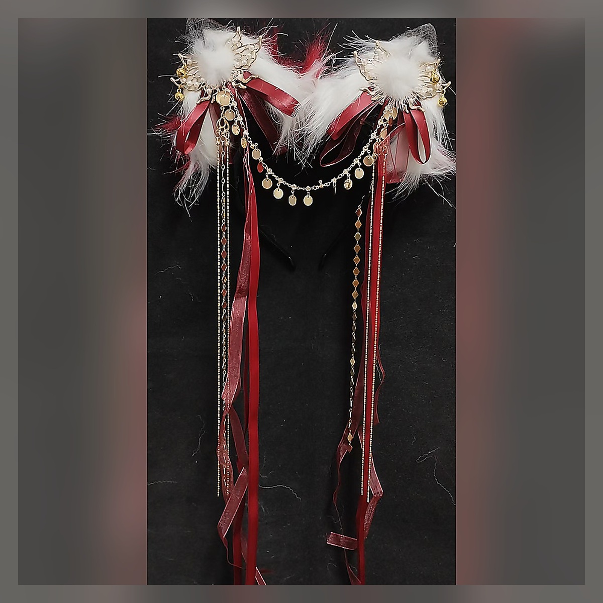 Crimson Festival Ear Headband - Image 3
