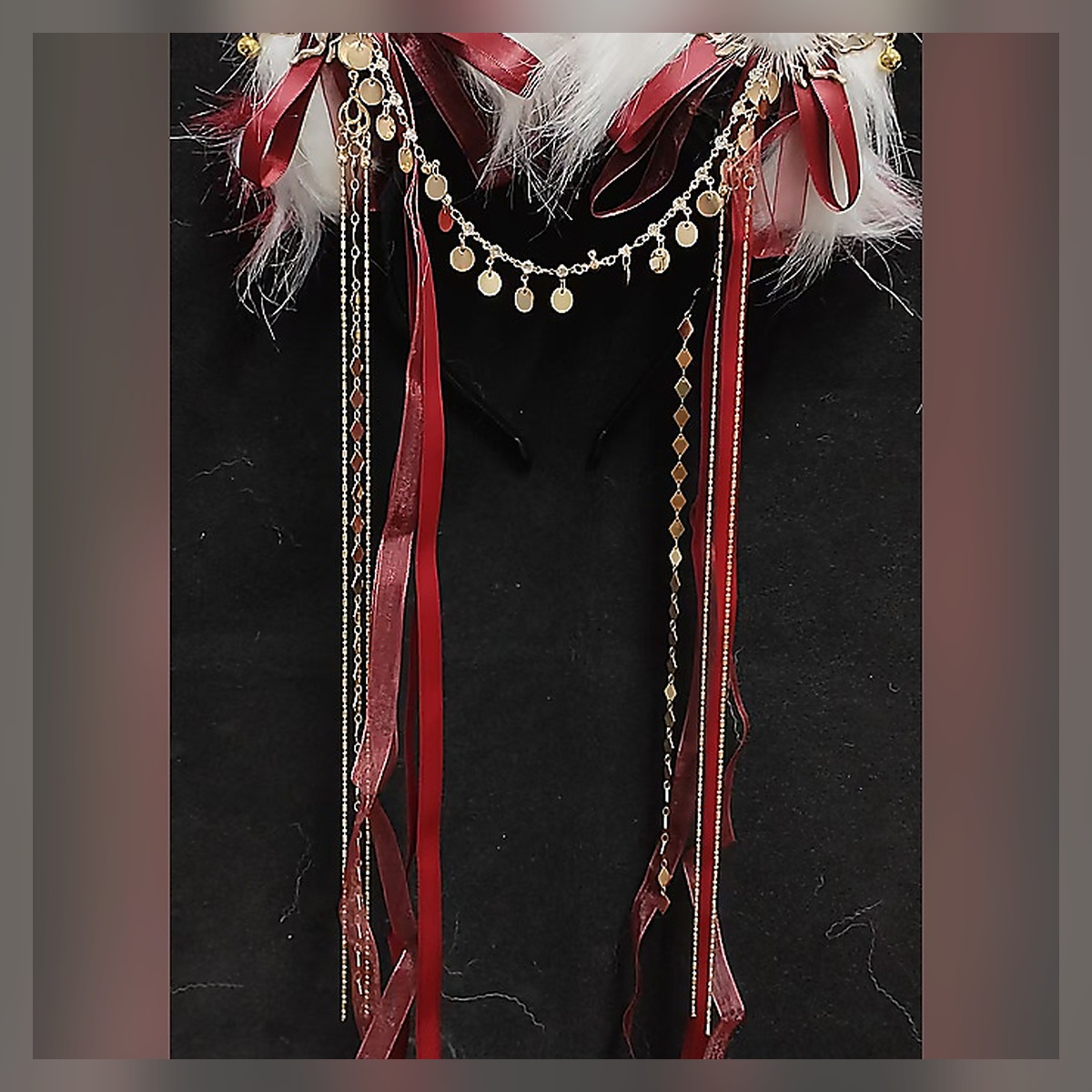 Crimson Festival Ear Headband - Image 4