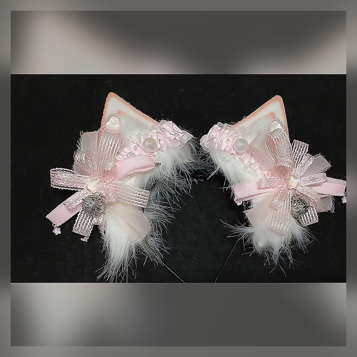 Blush Feather Ear Clips - Image 3