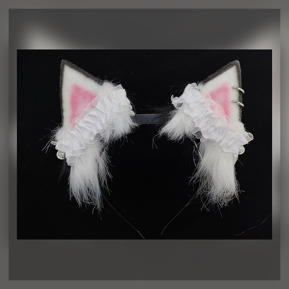 Snow Kitten Ear Headband - Image 2