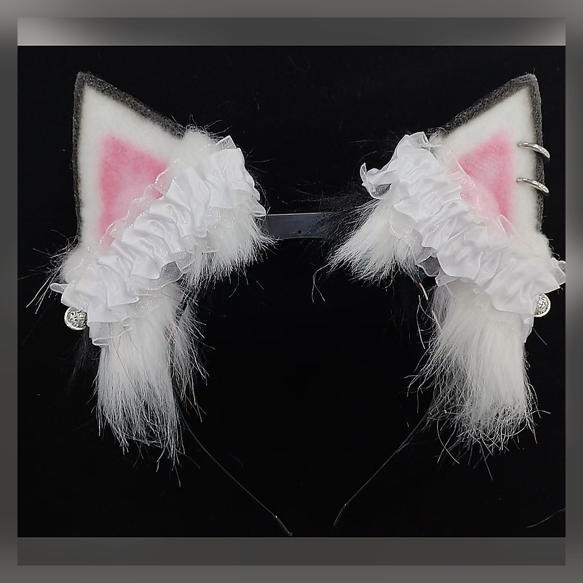 Snow Kitten Ear Headband - Image 3