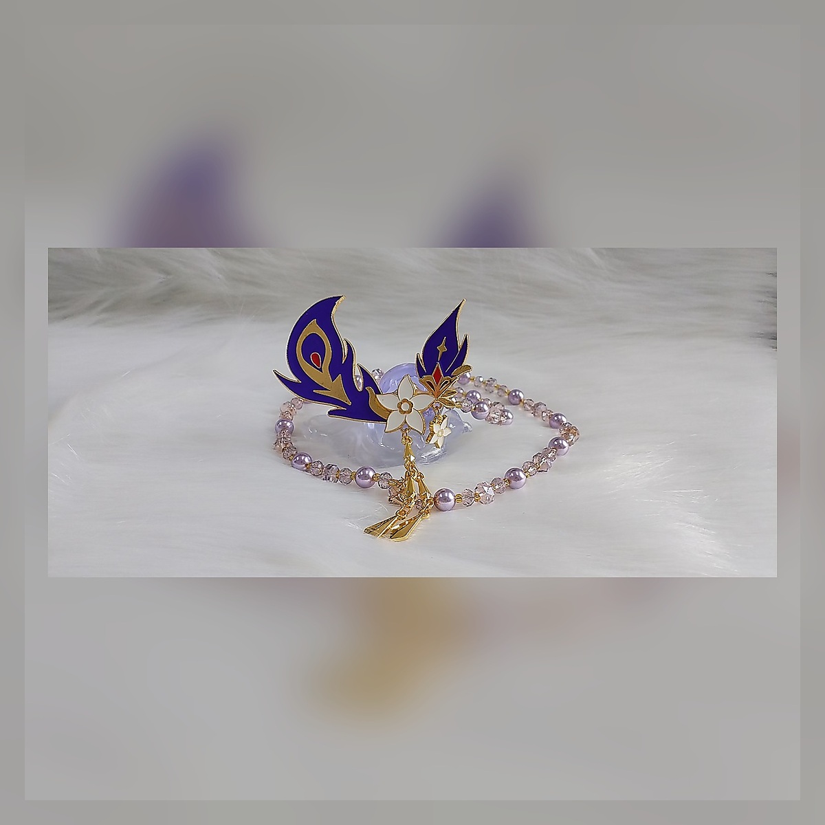 Butterfly Pearl Necklace - Image 2