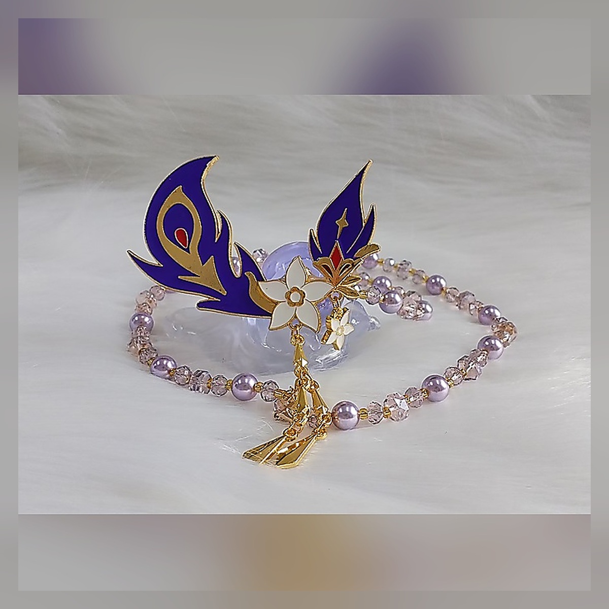 Butterfly Pearl Necklace - Image 4