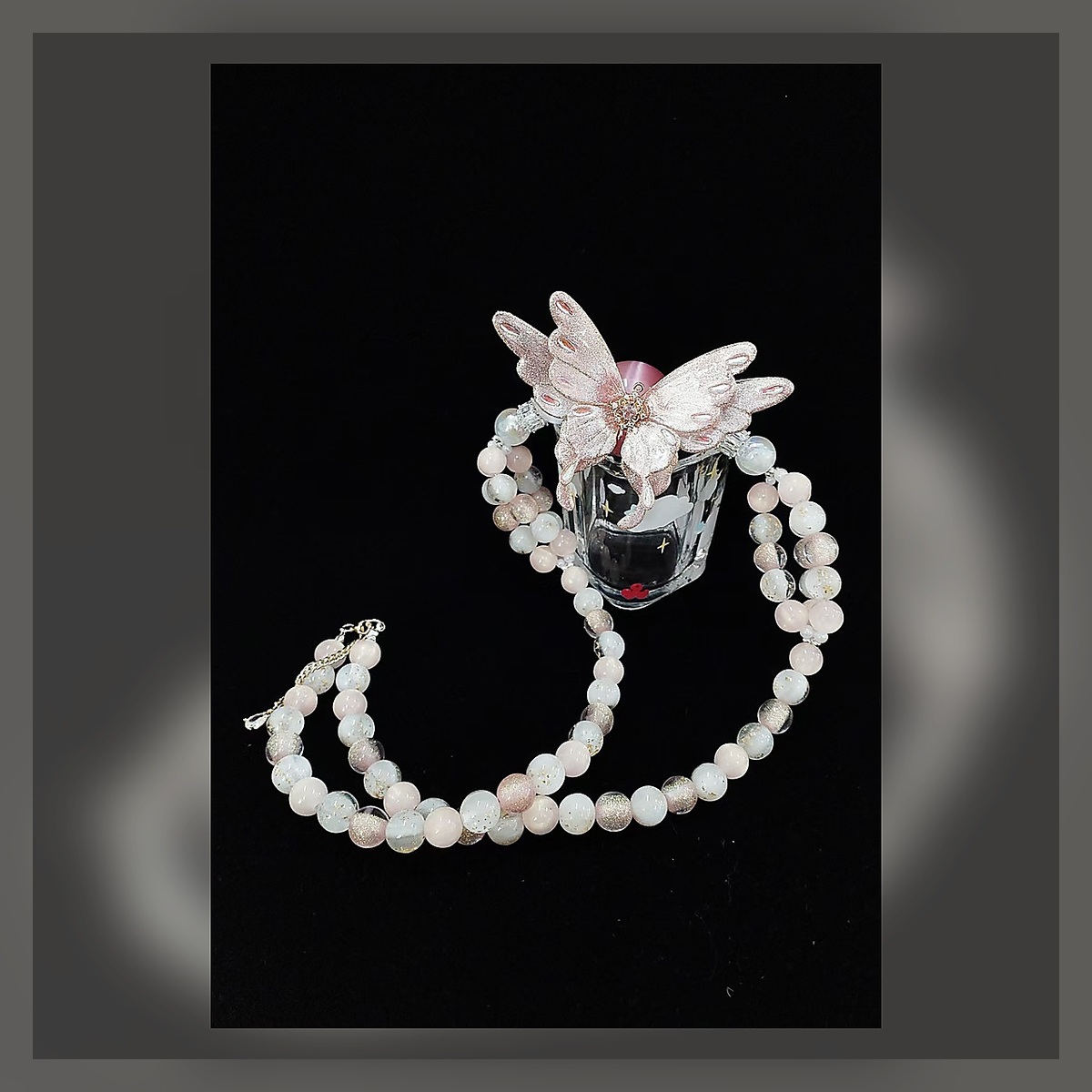 White Pearl Dragon Necklace - Image 2