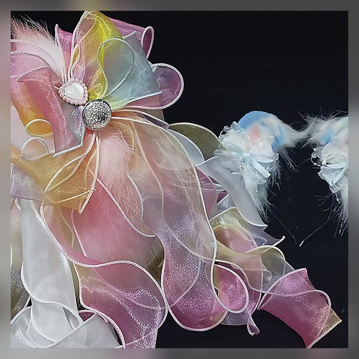Pastel Flower Ear Clips - Image 4