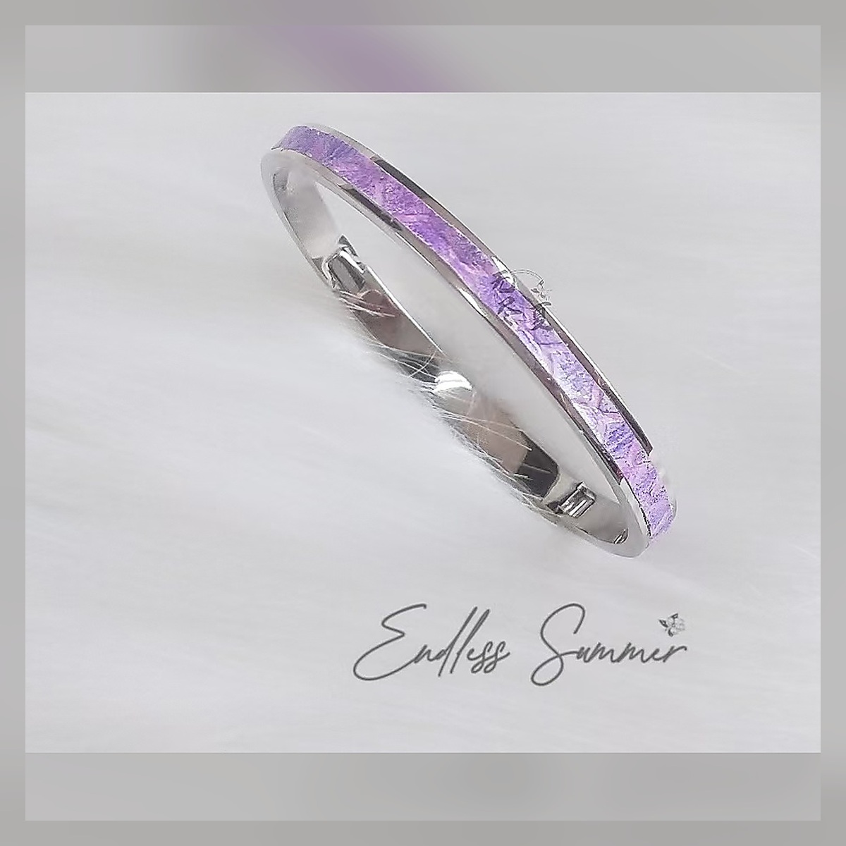 Lilac Resin Bracelet - Image 3